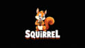 create an awesome squirrel eat mascot logo with express delivery