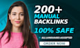 manual backlinks via white hat seo high da authority dofollow link building