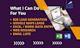 do targeted b2b and google maps lead generation with data entry