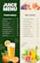 do the creative design and promotional juice menu