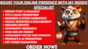 manage reddit post for business app website product crypto affiliate link ai