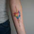 illustrate a watercolor tattoo design