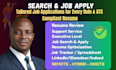 search, apply jobs, job application, remote job reveres recruiter resume writing