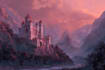 illustrate a surreal landscape or city drawing