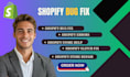 do shopify custom coding or bug fixing and customization