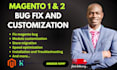 develop and fix magento 1 and 2 bugs, hyva theme customization, module update
