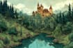 make amazing fantasy landscape illustrations