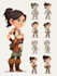 design 2d characters and 2d game assets character
