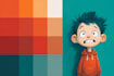 design a 2d cartoon character