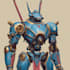 do cyberpunk, sci fi, robot, mecha character concept art my style