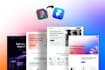 design stunning framer website, figma to framer conversion and landing page