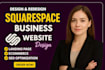 build squarespace website design and redesign custom website development