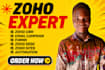 do zoho crm, zoho one, email campaign, forms, zoho desk, zoho sites, automation