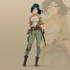 illustrate full body anime characters with dynamic poses