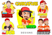 draw a custom caricature or cartoon portrait from your photo