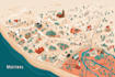 design a custom vector map illustration, unique to you