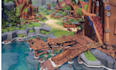 do stylized 3d game environment game map landscale design for unreal and unity