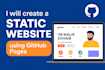 build a blazing fast website and host it on github pages and custom domain
