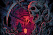 create a dark, horror, underground art illustration