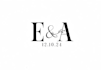 do modern anniversary, wedding logo, monogram and initials design