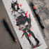 design a custom anime tattoo illustration