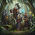create  dynamic dungeons or dnd party character illustration