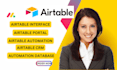 airtable database, airtable crm, airtable dashboards with airtable zapier, make