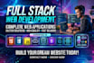 do full stack web development, responsive website design
