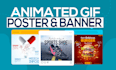 animated GIF photo posters and banners