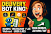 develop roadie bot, instacart, grabber, amazon flex, walmart and uber eats