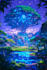 create stunning fantasy landscape, background illustration