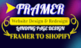 fix  framer website, framer landing page, framer website design