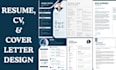 design modern professional win interview ats friendly resume, CV, cover letter