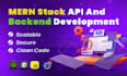 develop scalable saas web app, dashboard using mern stack