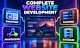 do website development as full stack web developer, front end, backend developer
