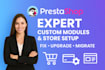 develop, customize, and fix prestashop modules or ecommerce store
