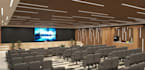 render 4k recital hall,3d auditorium hall interior, revit cgi conference hall