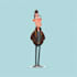 create flat funny cartoon character mascot