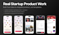 silicon valley style mobile app UI UX in figma for startups