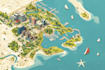 illustrate custom location map design