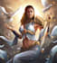 draw your photo into a fantasy hero portrait