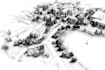 draw landscape sketch, architectural site plan, map