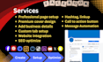 create social media accounts, setup business pages