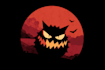 make super scary, horror, creepy halloween logo design