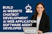 build ai website chatbot development ai web application software agent developer