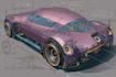 car design and digital painting