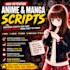 write high retention anime script  youtube scripts kid youtub chanel
