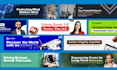 design linkedin banner, cover, header