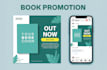 design a book launch promotion social media kit