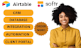 airtable, airtable automation, airtable expert, n8n crm, database, interface zap